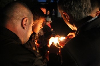 В Сатке состоялась акция «Свеча памяти»