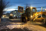 Как производится очистка дорог в Сатке во время снегопада 