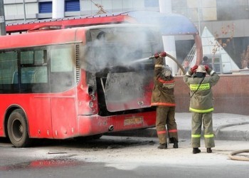 Что делать при пожаре в автобусе? 