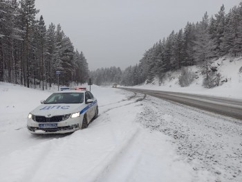 Госавтоинспекторы предупреждают водителей Саткинского района об ухудшении погодных условий
