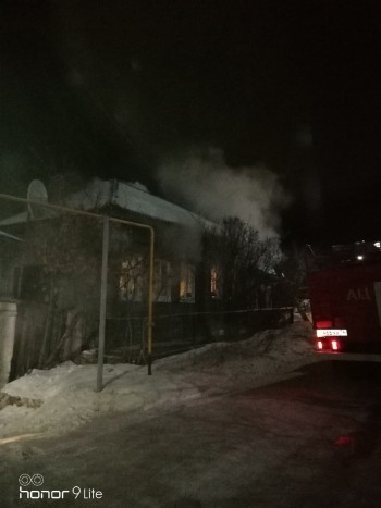 Сегодня утром на улице Советской в Сатке произошёл очередной пожар 