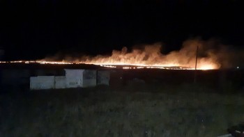 «ЧП на вертолётной площадке»: сегодня вечером в Сатке произошёл пожар 