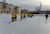 Саткинская хоккейная команда «Тигры» сразилась с челябинским «Юниором ЧТЗ»