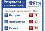 В Саткинском округе по итогам сдачи экзаменов по литературе и химии высший бал получили три выпускницы