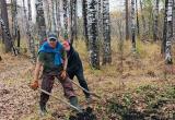 Воспитанники отделения лыжных гонок подготовили лыжную трассу 