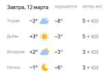 Что там у нас с прогнозом? Синоптики обещают 12 марта небольшой &laquo;плюс&raquo;
